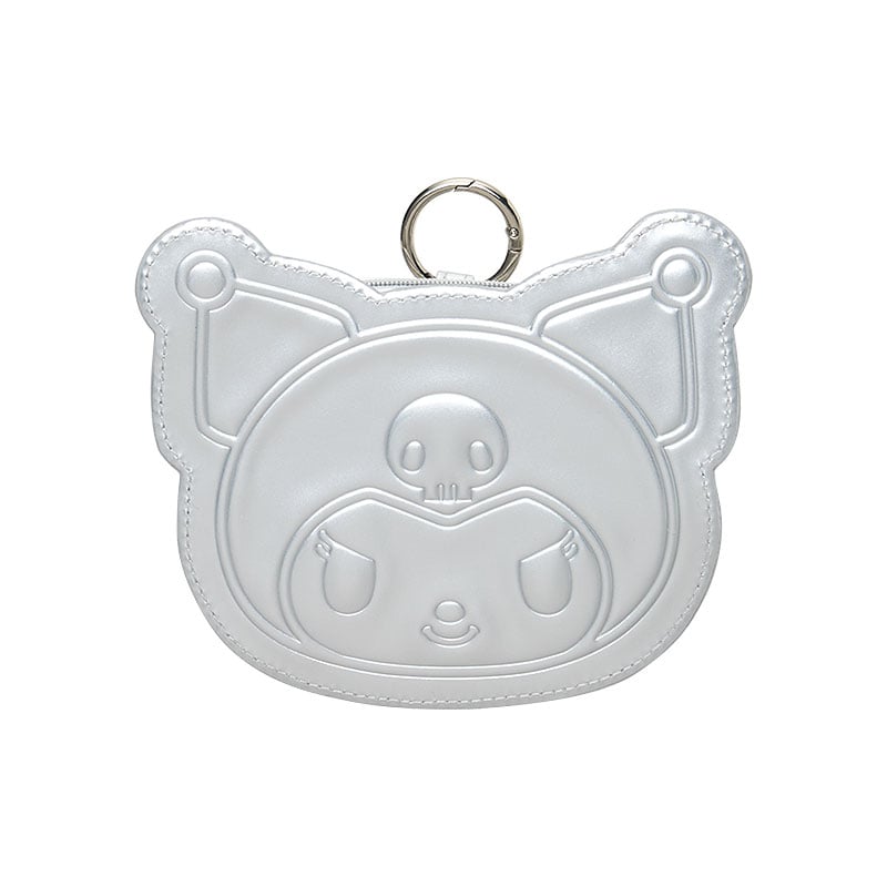 アクセサリー KURO Kuromi Mini Zipper Pouch (Silver Houndstooth Series)