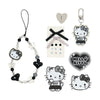 Hello Kitty Smartphone Charm Set (Silver Houndstooth Series) Accessory Japan Original
