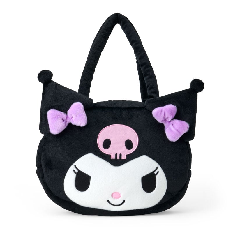 Kuromi Plush Face Tote Bag