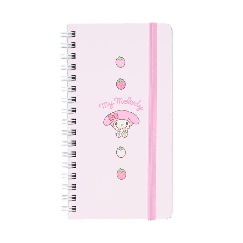 My Melody Slim Spiral Notebook (Elastic Closure)