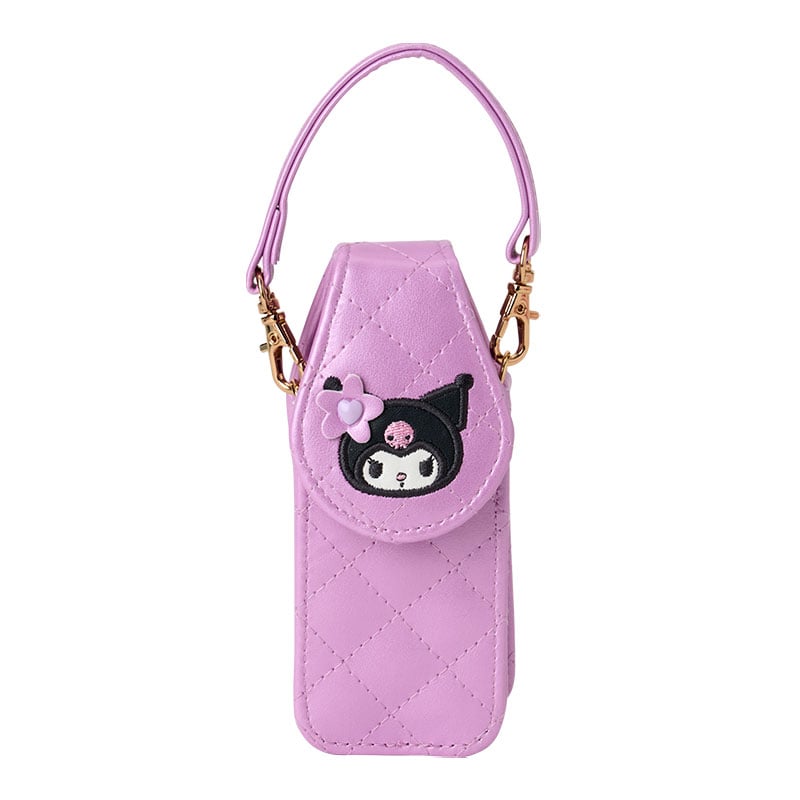 超希少GLAMOROUS JANEストライプ黒×ピンクキャミソールリボン編み上げ Kuromi Lip Gloss Case (Mini Quilt Series)