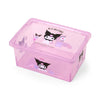 Kuromi Clear Glitter Storage Bin (S) Home Goods Japan Original