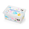Sanrio Characters Clear Glitter Storage Bin (S) Home Goods Japan Original