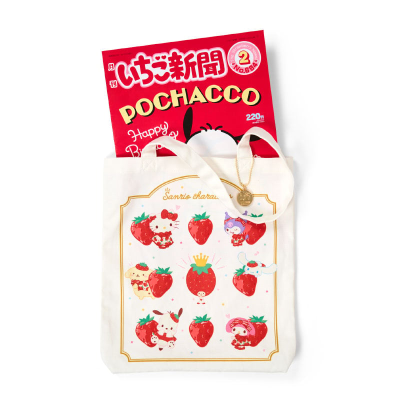 Sanrio Characters Tote Bag (Strawberry News 50th Anniv. Series) Bags Japan Original