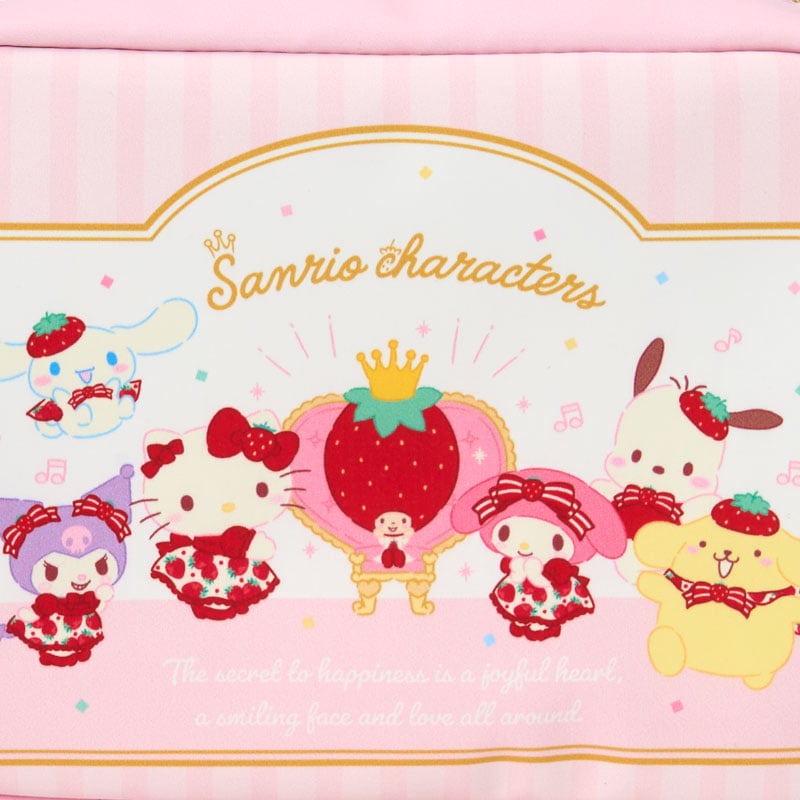 Sanrio Characters Mini Zipper Pouch (Strawberry News 50th Anniv. Series) Bags Japan Original