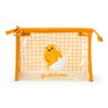 Gudetama Clear Gingham Zipper Pouch Bags Japan Original
