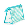 Hangyodon Clear Gingham Zipper Pouch Bags Japan Original