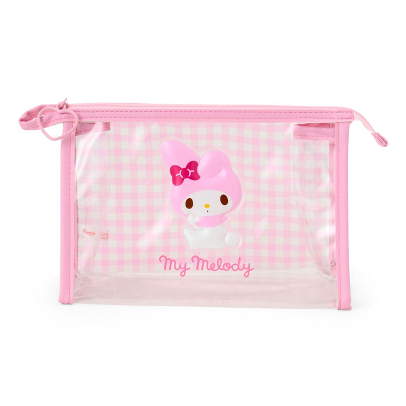 My Melody Clear Gingham Zipper Pouch