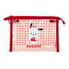 Pochacco Clear Gingham Zipper Pouch Bags Japan Original