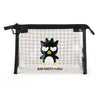 Badtz-maru Clear Gingham Zipper Pouch Bags Japan Original