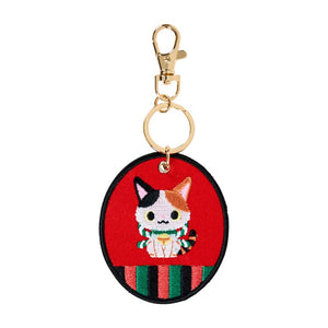 Kabukinyantaro Mascot Badge Keychain (Sanrio Character Award Series) Accessory Japan Original