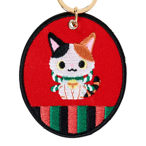 Kabukinyantaro Mascot Badge Keychain (Sanrio Character Award Series) Accessory Japan Original