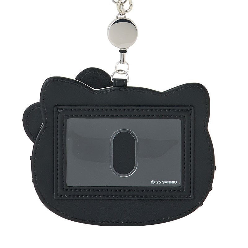 Hello Kitty Black Retractable ID Badge Reel (I Love Hello Kitty Series) Accessory Japan Original