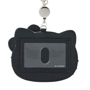 Hello Kitty Black Retractable ID Badge Reel (I Love Hello Kitty Series) Accessory Japan Original