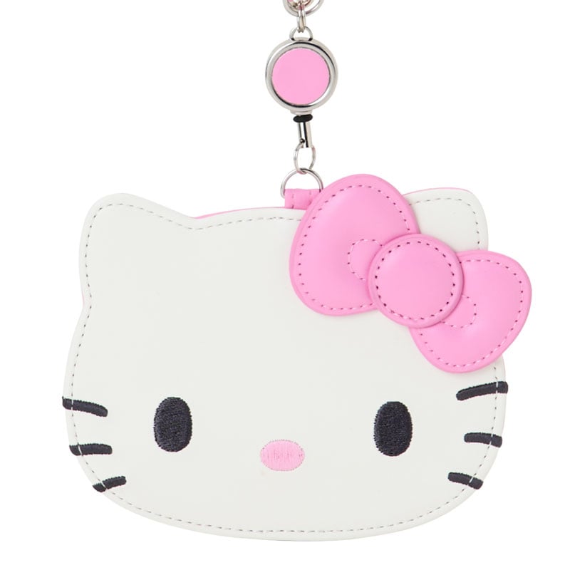 Hello Kitty Pink Retractable ID Badge Reel (I Love Hello Kitty Series) Accessory Japan Original