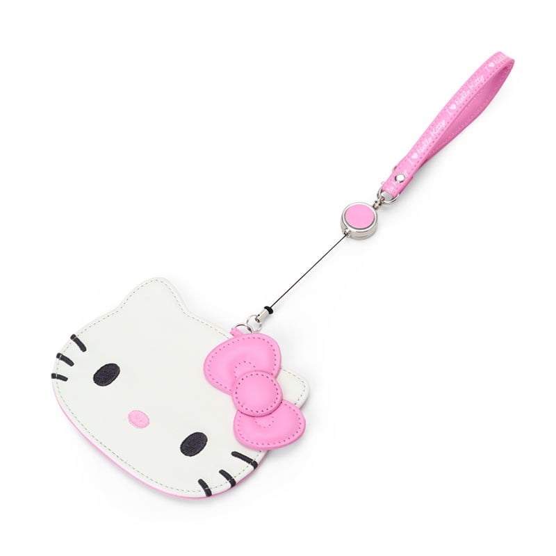 Hello Kitty Pink Retractable ID Badge Reel (I Love Hello Kitty Series) Accessory Japan Original