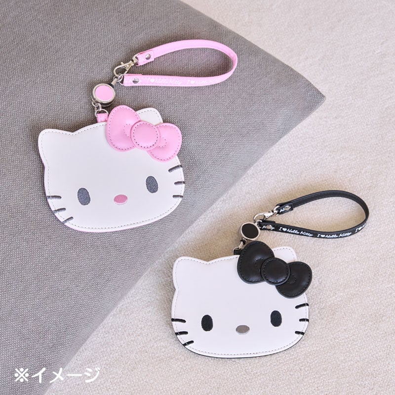 Hello Kitty Pink Retractable ID Badge Reel (I Love Hello Kitty Series) Accessory Japan Original