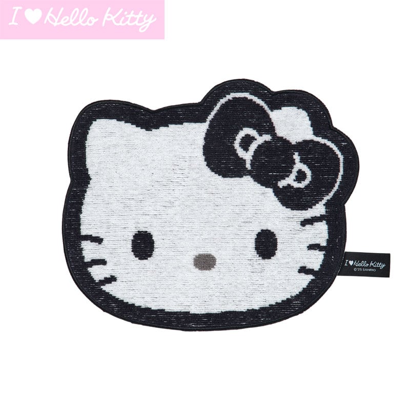 Hello Kitty Black Hand Towel (I Love Hello Kitty Series) Home Goods Japan Original