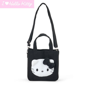 Hello Kitty 2-Way Black Mini Tote Bag (I Love Hello Kitty Series) Bags Japan Original
