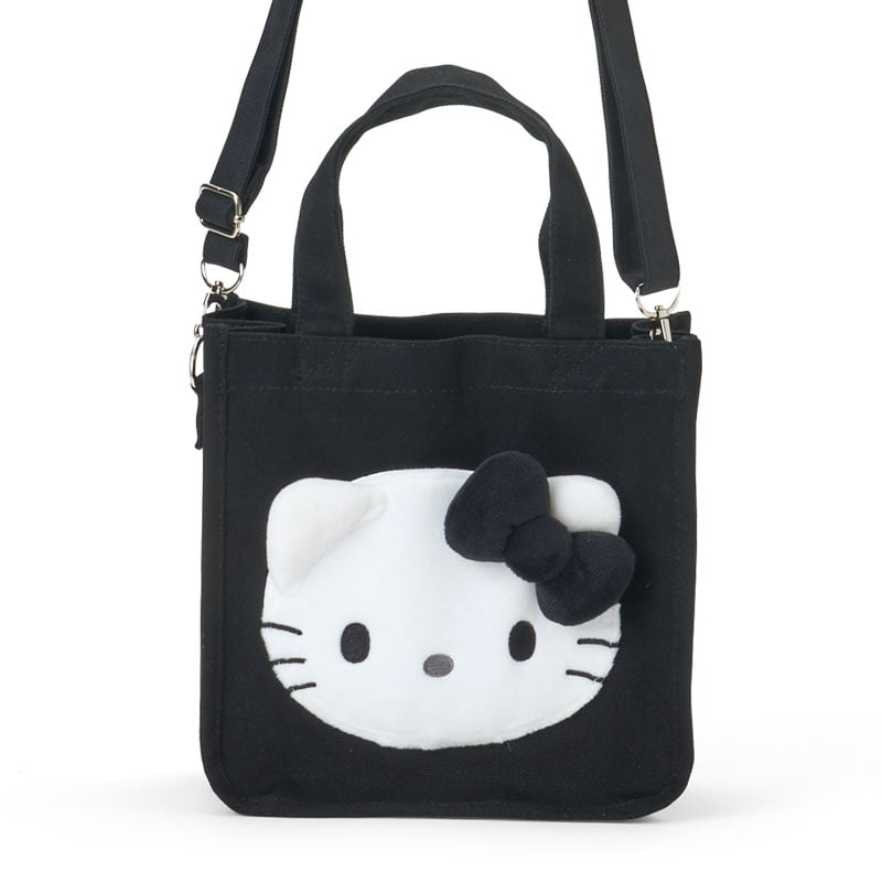 Hello Kitty 2-Way Black Mini Tote Bag (I Love Hello Kitty Series) Bags Japan Original