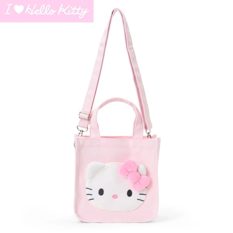 Hello Kitty 2-Way Pink Mini Tote Bag (I Love Hello Kitty Series) Bags Japan Original
