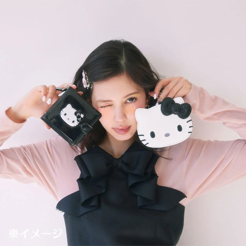 Hello Kitty Black Vinyl Snap Wallet (I Love Hello Kitty Series) Accessory Japan Original