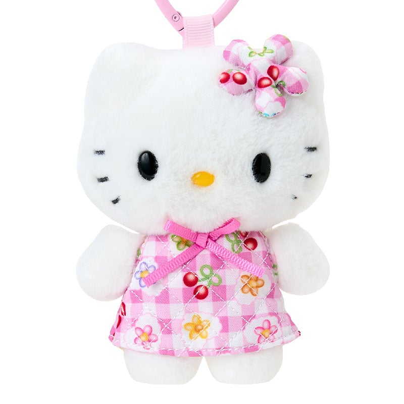 Hello Kitty Plush Mascot Keychain (Retro Quilt Series) Accessory Japan Original