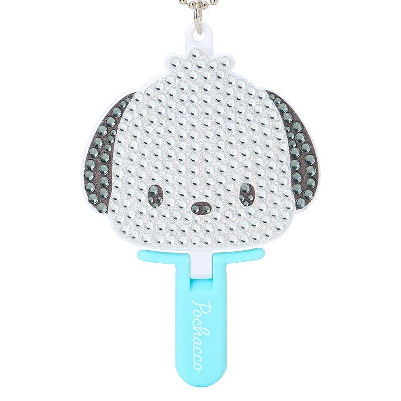 Pochacco Mini Bling Mirror Charm Accessory Japan Original