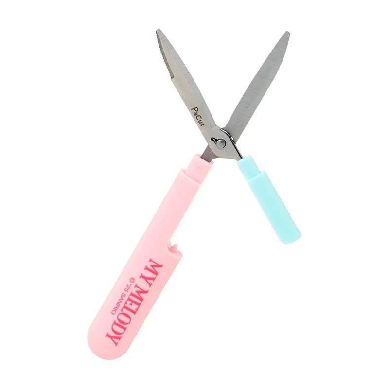 My Melody Gingham Compact Scissors Stationery Japan Original