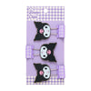 Kuromi Gingham Binder Clips (Set of 3) Stationery Japan Original