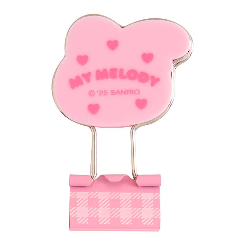My Melody Gingham Binder Clips (Set of 3) Stationery Japan Original