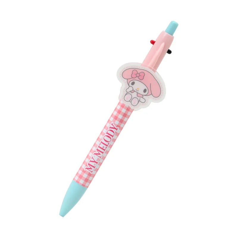 My Melody 2-Color Gingham Retractable Pen Stationery Japan Original