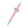 My Melody 2-Color Gingham Retractable Pen Stationery Japan Original