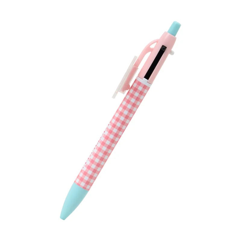 My Melody 2-Color Gingham Retractable Pen Stationery Japan Original
