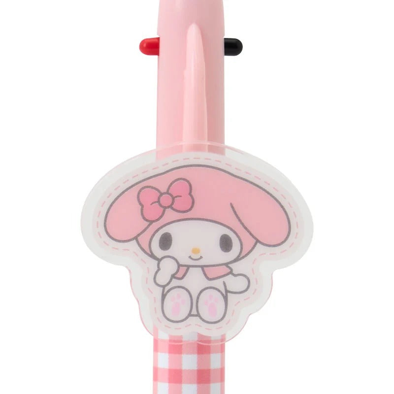 My Melody 2-Color Gingham Retractable Pen Stationery Japan Original