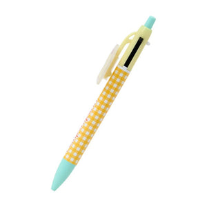 Pompompurin 2-Color Gingham Retractable Pen Stationery Japan Original