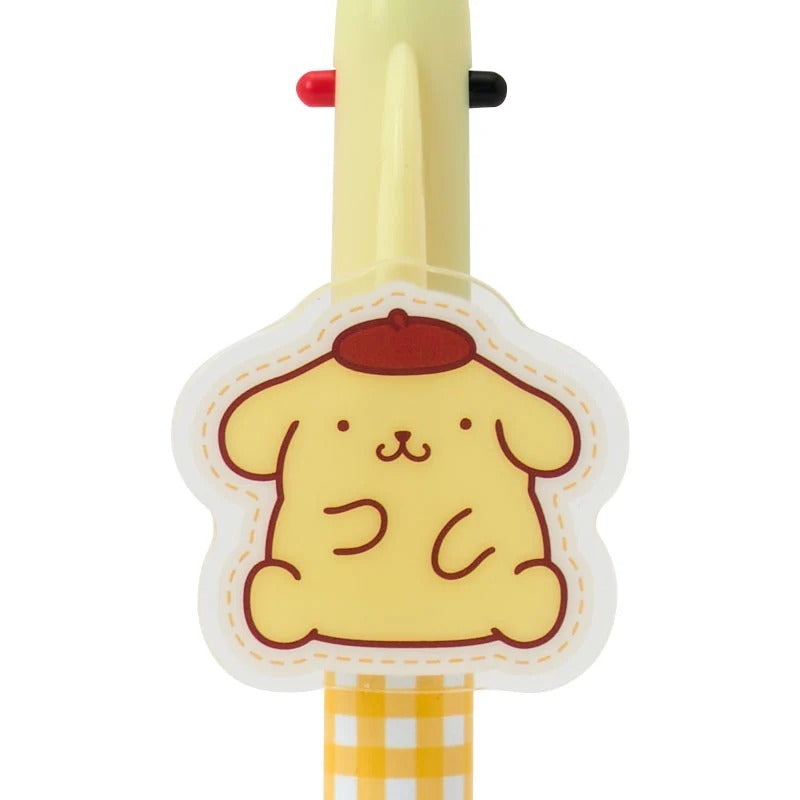 Pompompurin 2-Color Gingham Retractable Pen Stationery Japan Original
