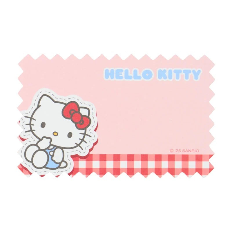 Hello Kitty Gingham Mini Memo Sheets Stationery Japan Original