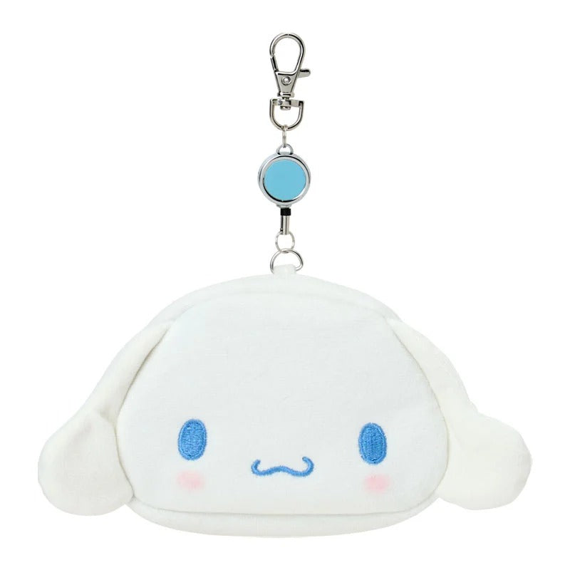Cinnamoroll Plush ID Badge Holder & Reel Accessory Japan Original
