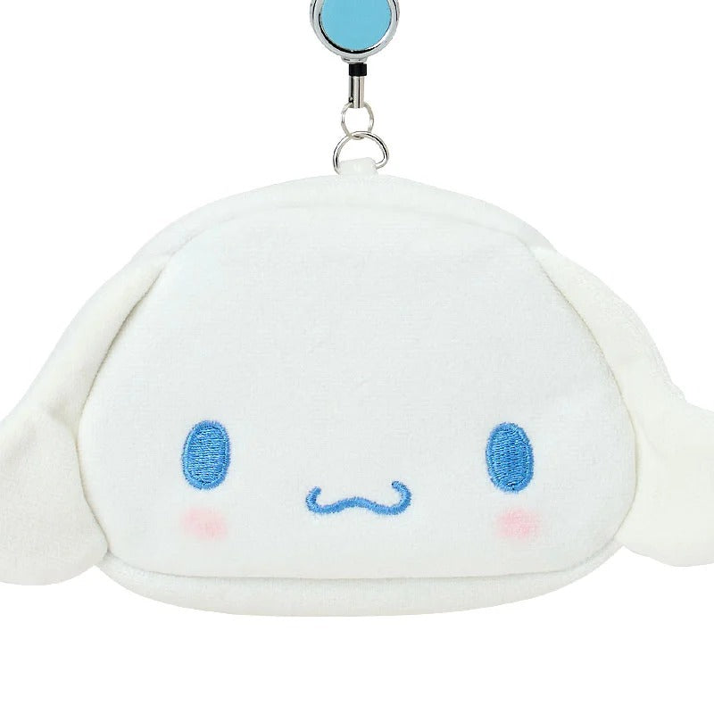 Cinnamoroll Plush ID Badge Holder & Reel Accessory Japan Original
