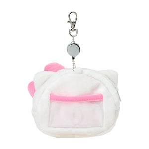 Hello Kitty Plush ID Badge Holder & Reel Accessory Japan Original