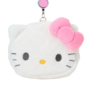 Hello Kitty Plush ID Badge Holder & Reel Accessory Japan Original