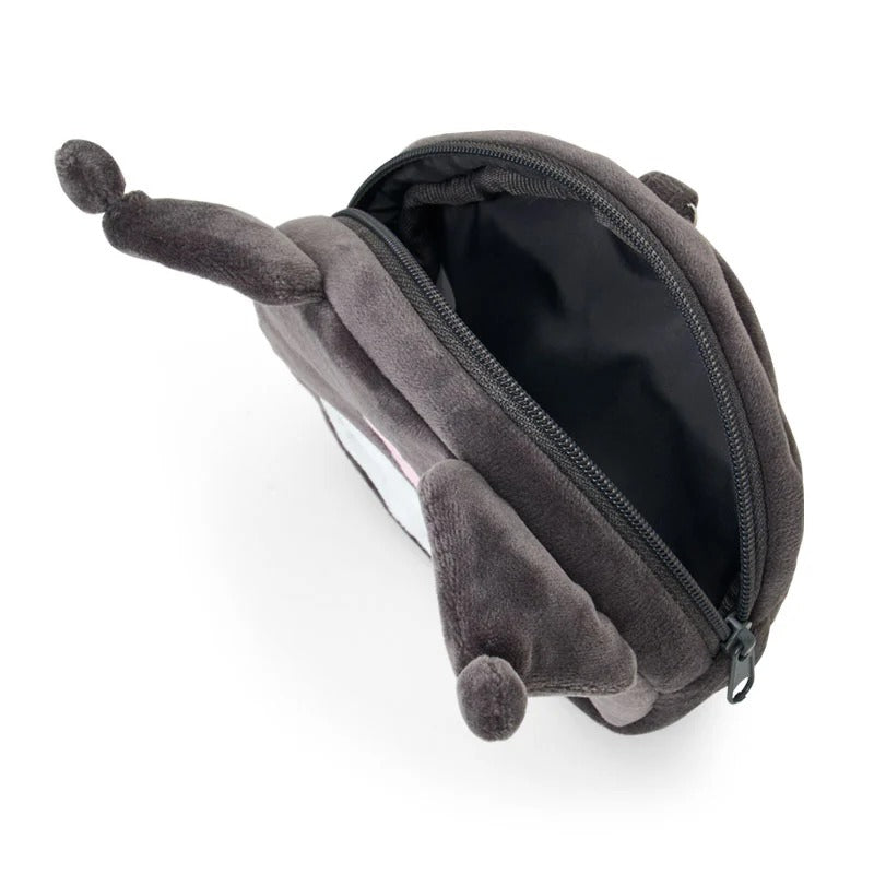 Kuromi Plush ID Badge Holder & Reel Accessory Japan Original