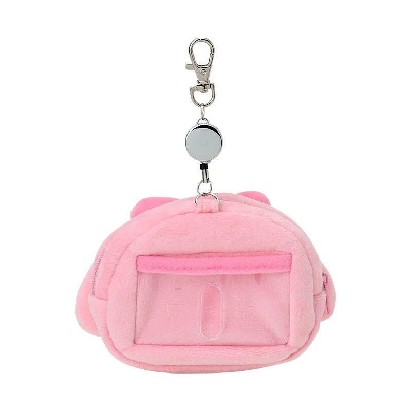 My Melody Plush ID Badge Holder & Reel Bags Japan Original