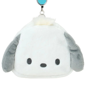 Pochacco Plush ID Badge Holder & Reel Accessory Japan Original