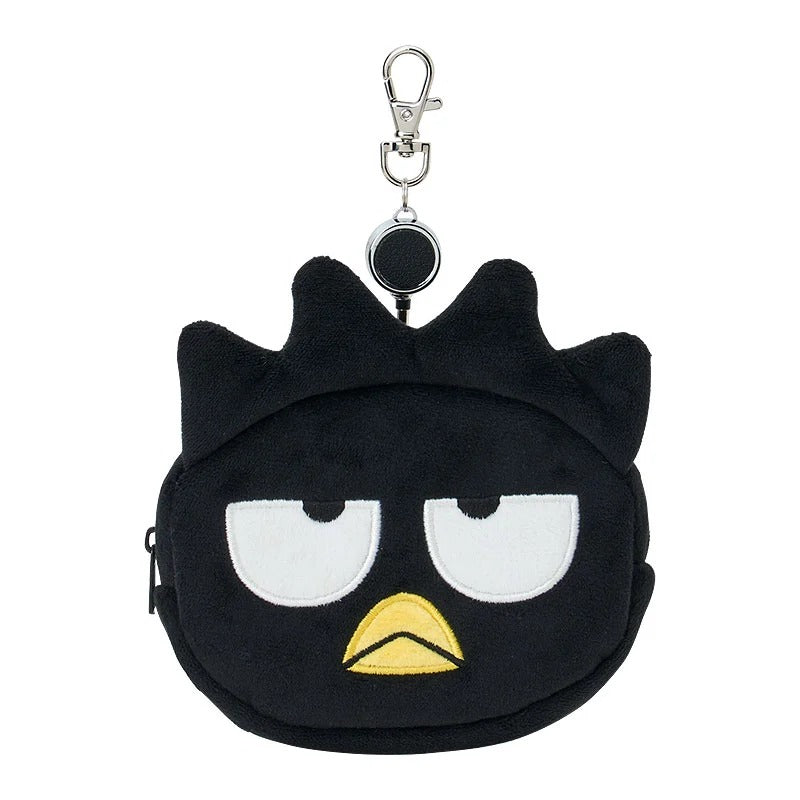 Badtz-maru Plush ID Badge Holder & Reel Accessory Japan Original
