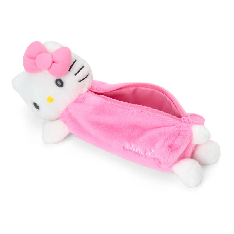Hello Kitty Plush Pal Pencil Case (Side Pose) Stationery Japan Original