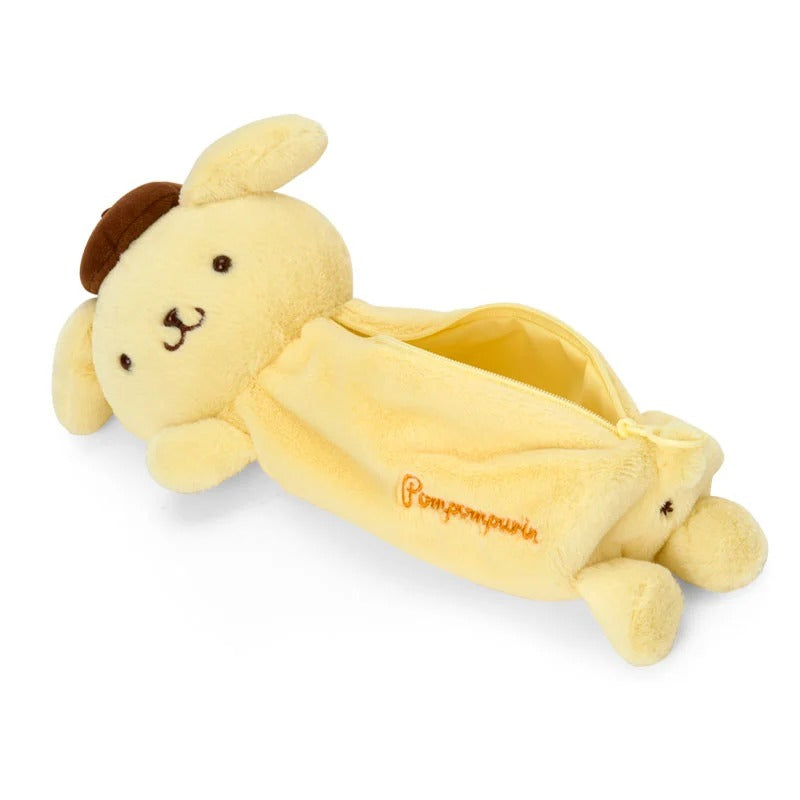 Pompompurin Plush Pal Pencil Case (Side Pose) Stationery Japan Original