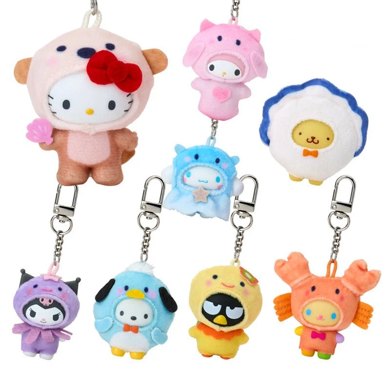 Sanrio Characters Aquatic Keychain Blind Box (Secret Chibittomo Series) Accessory Japan Original