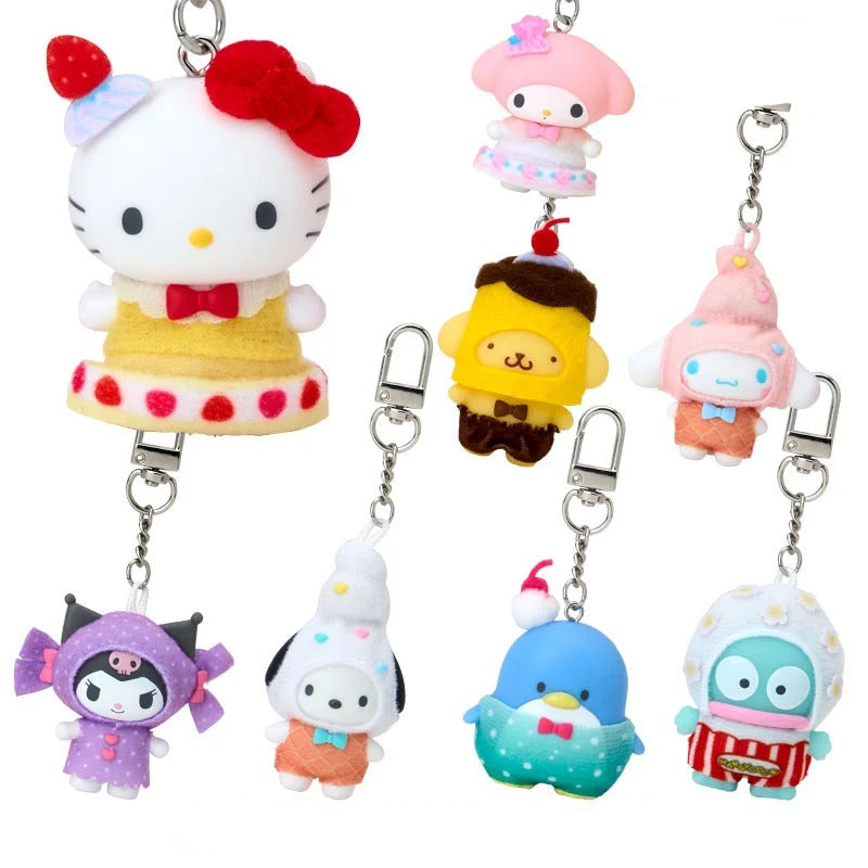 Sanrio Characters Dessert Keychain Blind Box (Secret Chibittomo Series) Accessory Japan Original